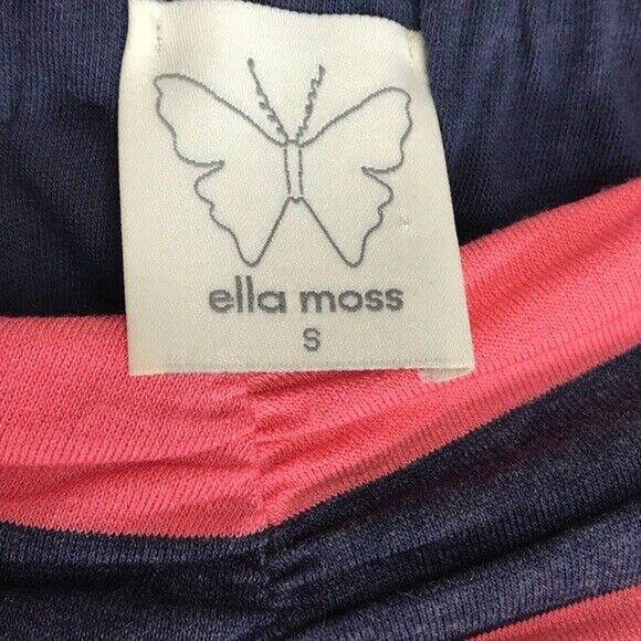 Ella Moss Womens Dress Size S Pink Navy Stripe Tube Sleeveless‎ - Picture 2 of 7